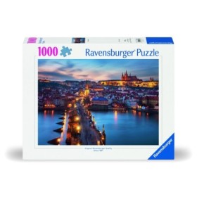 Puzzle Praga noaptea 1000 piese design nou